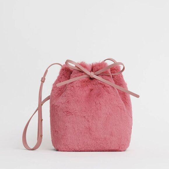 Mansur Gavriel Faux Fur Bucket Bag NWT - Picture 6 of 14